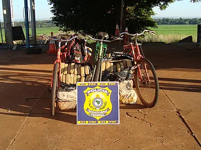 Quase 145 kg de maconha são apreendidos com três ciclistas na BR-463