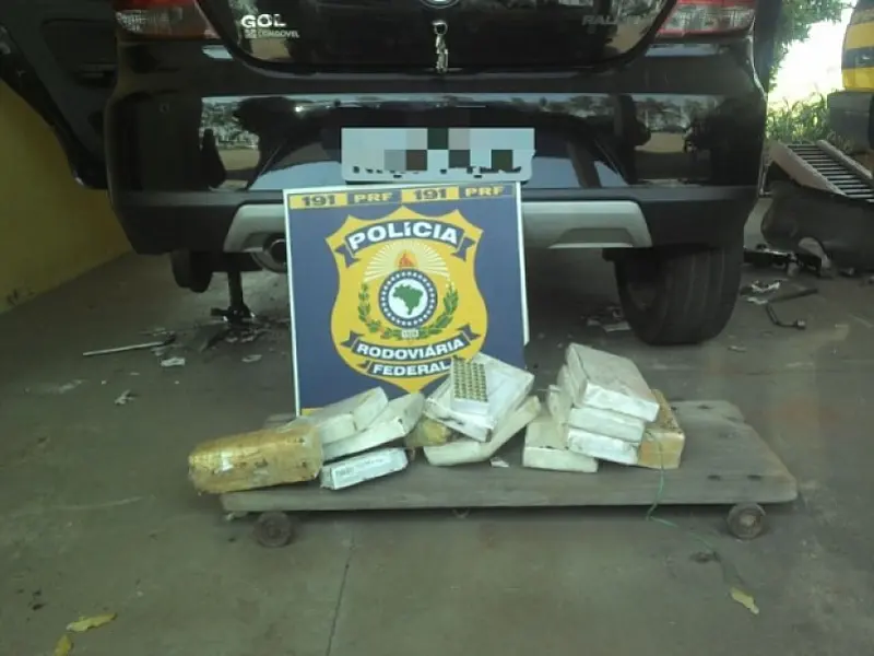 PRF de Bataguassu apreende cerca de 11 quilos de cocaína