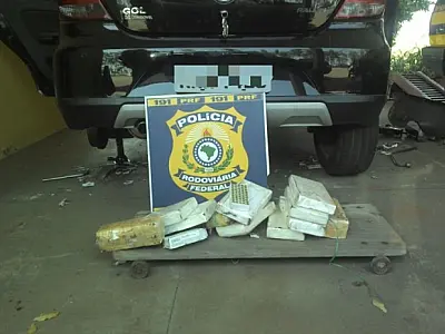 PRF de Bataguassu apreende cerca de 11 quilos de cocaína
