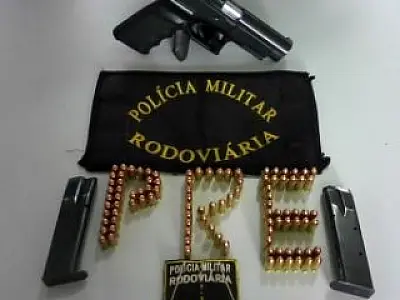 PMR apreende pistola israelense com mais de 80 munições em Amambai