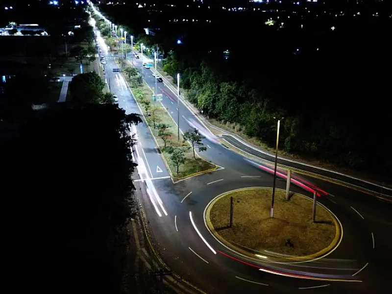 Nova iluminação de LED traz segurança e sustentabilidade ao Parque dos Poderes
