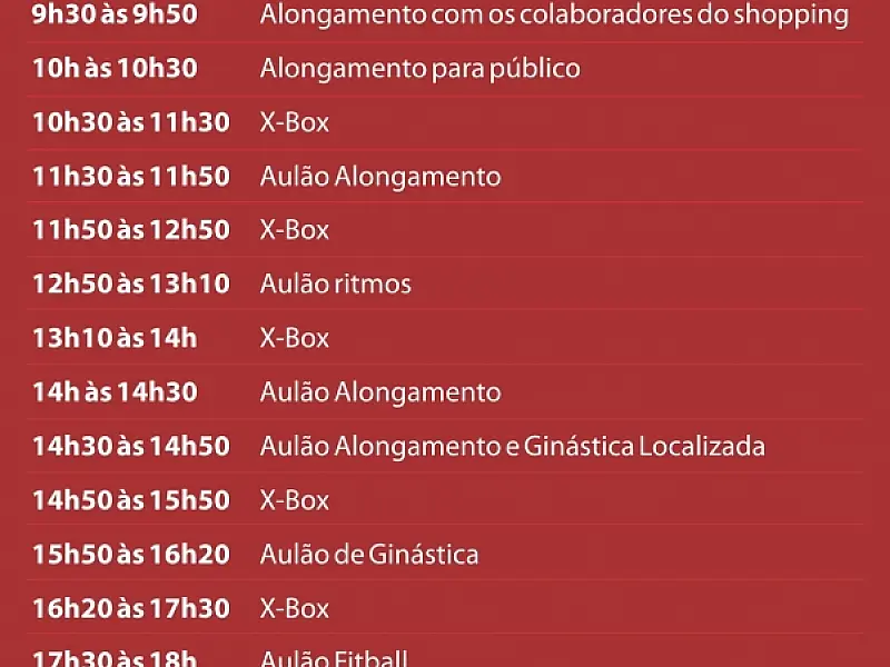 No Dia do Desafio, população conta com atividades em Shopping da Capital