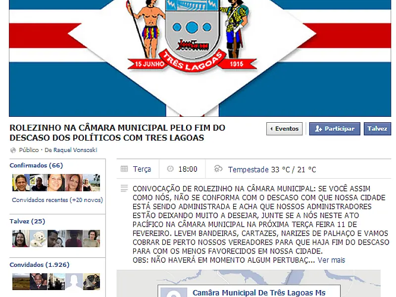 "Rolezinho" é organizado pelas redes sociais e acontece na Câmara de Três Lagoas