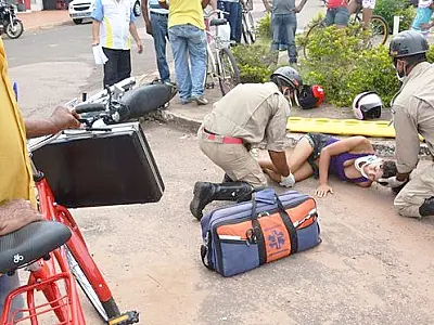 Falta de atenção somada a excesso de velocidade provoca acidente em Coxim