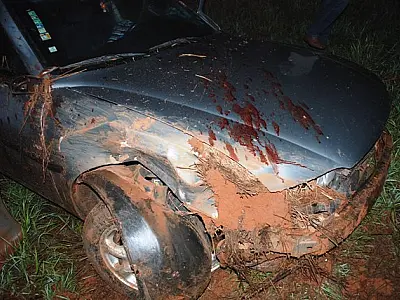Motorista embriagado capota veículo e passageiro morre na MS-141