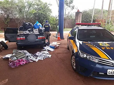PRF flagra foragido com 100 kg de agrotóxico e roupas sem nota fiscal