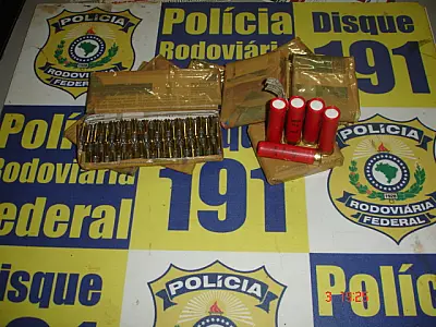 PRF prende homem transportando quase 300 munições