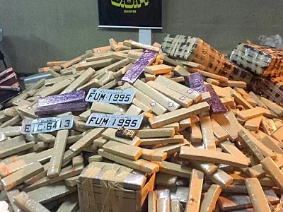Líder de facção criminosa é preso pelo DOF com mais de duas toneladas de maconha