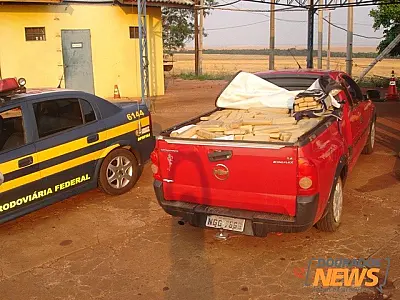 Pontaporanense é preso com arma e mais de meia tonelada de droga