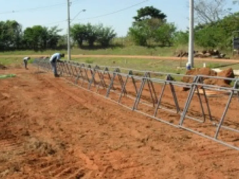 Estrutura da pista do Brasileiro de Motocross começa a ser montada em Três Lagoas