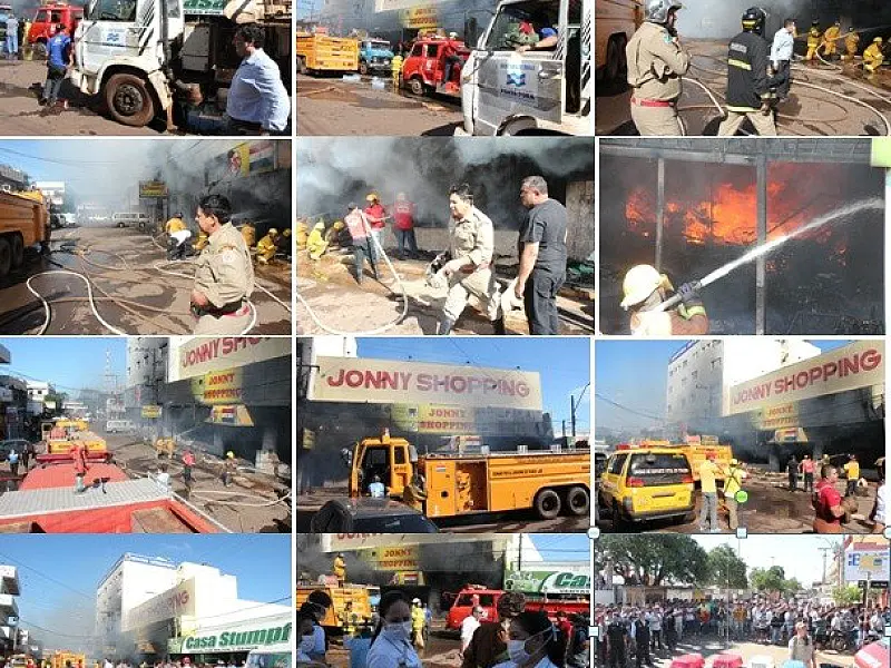 Bombeiros acreditam que curto circuito tenha provocado incêndio em Pedro Juan