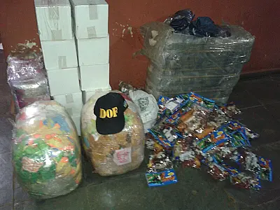 DOF apreende mercadorias de origem estrangeira em veículos