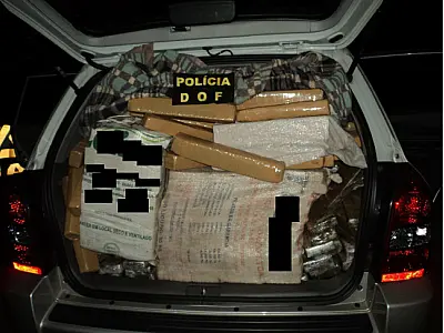 Polícia apreende mais de 600 quilos de maconha na MS-164