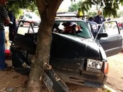 Jovem bate em árvore violentamente na cidade de Três Lagoas