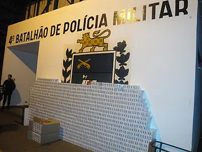 Veículo é apreendido com cigarro contrabandeado em Ponta Porã