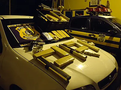 Drogas, armas e munições são apreendidas pela PRF-MS