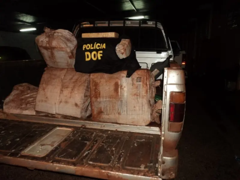 Duas pessoas são presas com 259 kg de maconha