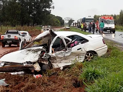 Criança vítima de acidente na MS-276 segue internada em Dourados