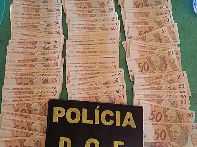DOF apreende mais de 12 mil reais em notas falsas