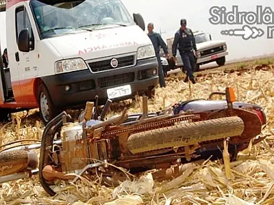 Motoqueiro sofre grave acidente na MS 162 em Sidrolândia