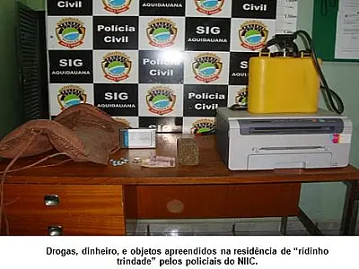 Polícia prende dois aquidauanenses acusados por tráfico de drogas