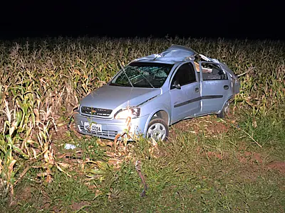 Acidente deixa dois mortos e um ferido na BR-163, em São Gabriel