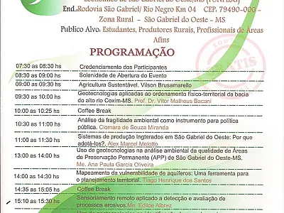 São Gabriel do Oeste sediará II Encontro de Agricultura Sustentável no município