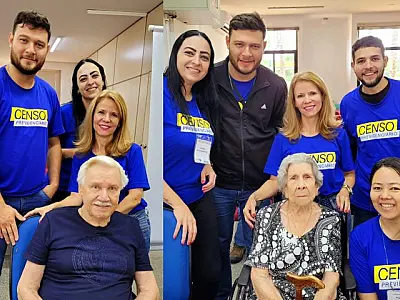 Aposentados de 100 e 91 anos realizam Censo Previdenciário e recordam trajetória como servidores