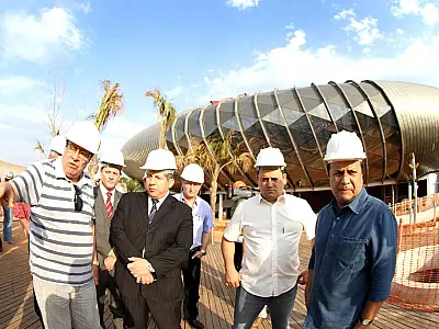 Comissão vista obras do Aquário do Pantanal e emite relatório técnico