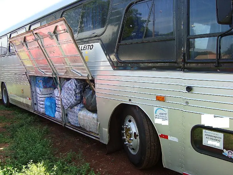 Mercadorias contrabandeadas são apreendidas em ônibus que iria para Goiânia