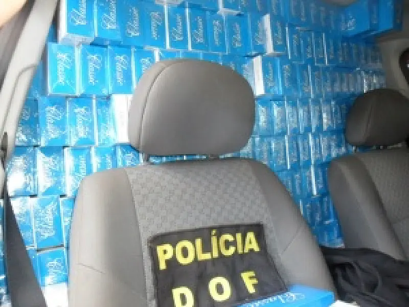 DOF apreende 250 mil cigarros em veículo de douradense