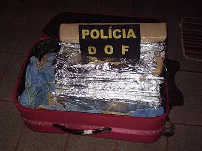 DOF apreende 22 quilos de maconha em ônibus