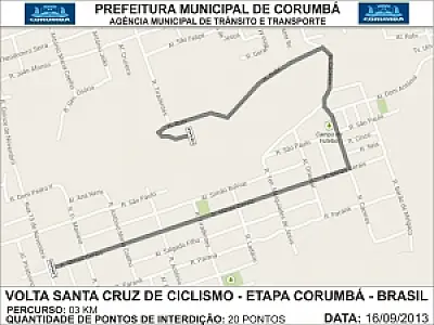 Começando por Corumbá, Volta Internacional de Ciclismo percorre 12 municípios