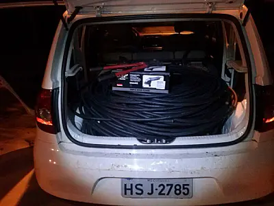 PRF detém dupla com carga de 340 kg de cobre
