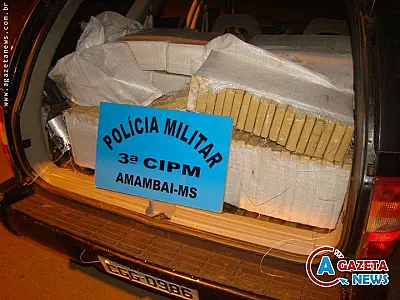 PM apreende 266 quilos de drogas em Coronel Sapucaia