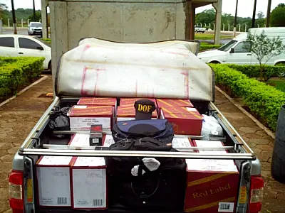 DOF apreende mercadorias contrabandeadas em Bela Vista