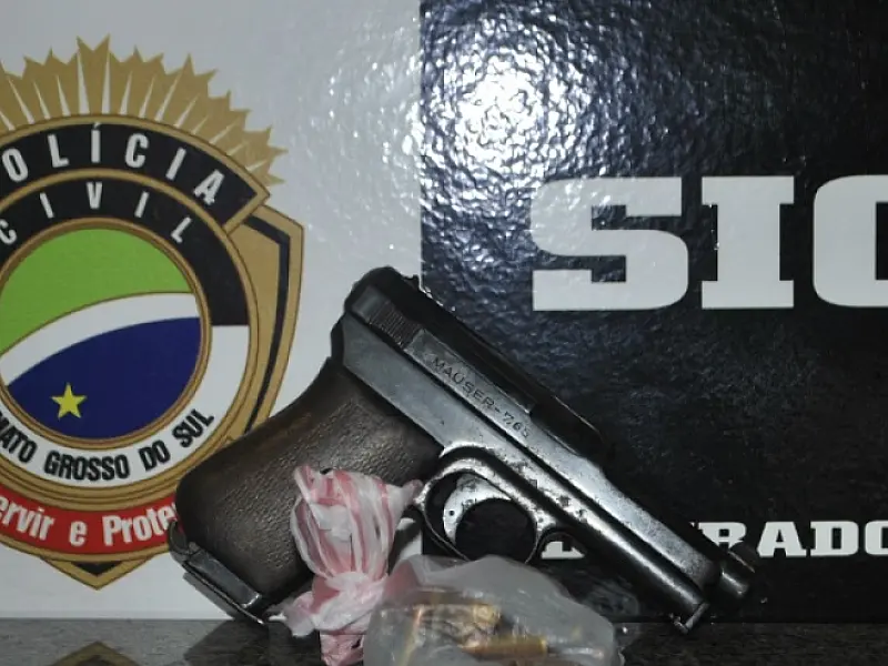 Homem é preso por posse ilegal de arma de fogo em Dourados