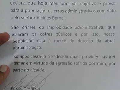 Vereador emite nota de esclarecimento sobre o ocorrido na Câmara