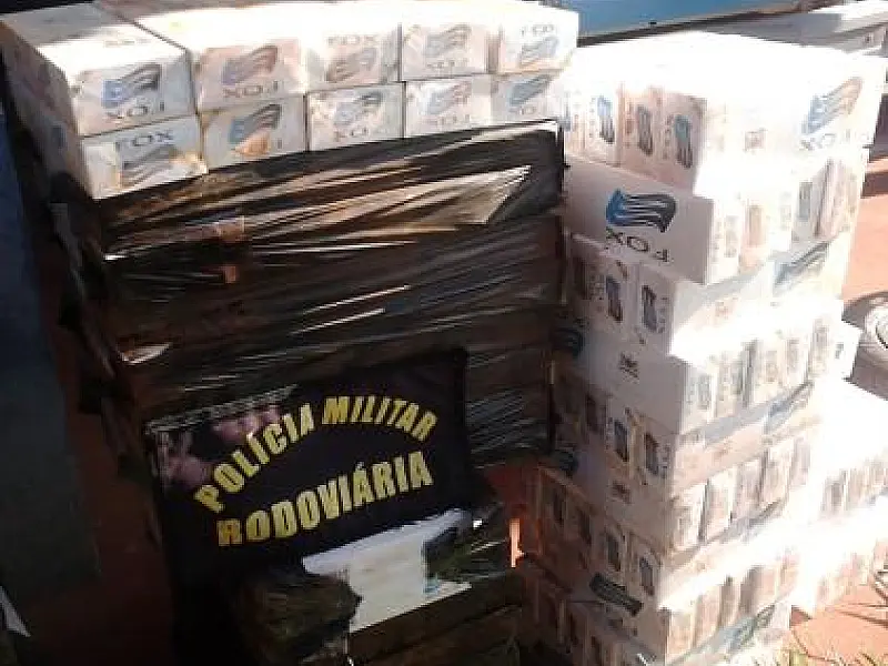 PMR de Amandina apreende 10 mil maços de cigarros