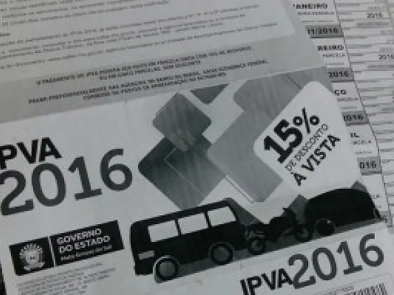 Prazo para contribuinte pagar IPVA termina hoje
