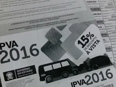 Prazo para contribuinte pagar IPVA termina hoje