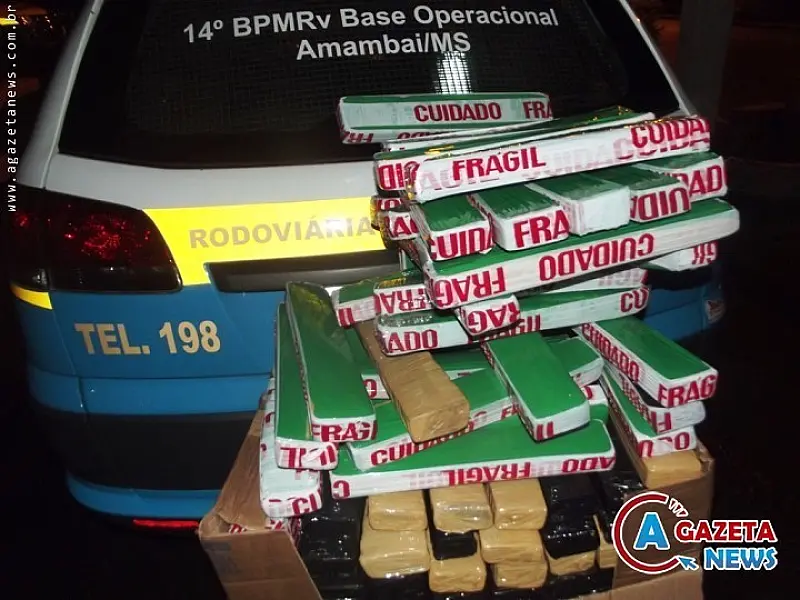 Homem é preso com 78Kg de maconha em Amambai