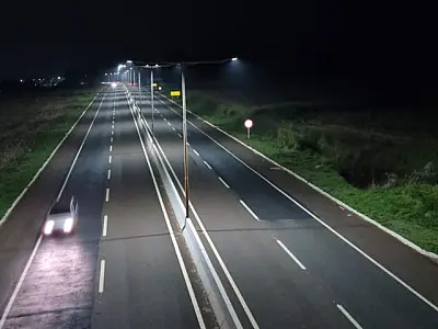 Iluminação de LED em rodovia de Dourados gera economia de R$ 633 mil aos cofres públicos