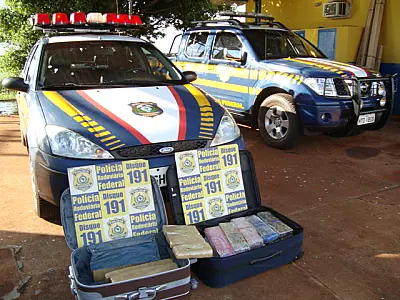 PRF apreende cerca de 100 quilos de maconha em Ponta Porã