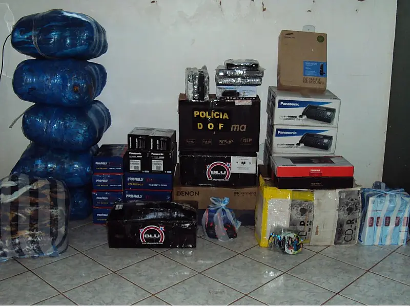 Mercadorias contrabandeadas são abandonadas e apreendidas em MS