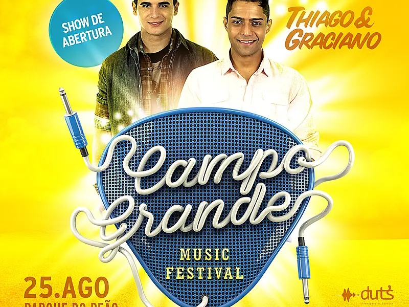 Dupla Thiago e Graciano é a sexta atração do Campo Grande Music Festival