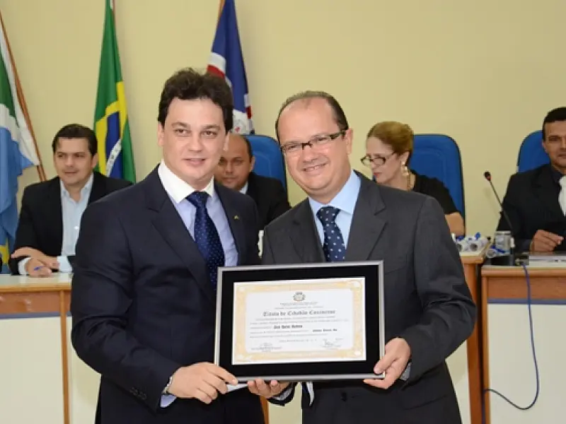 Título de cidadão coxinense é outorgado a José Carlos Barbosa