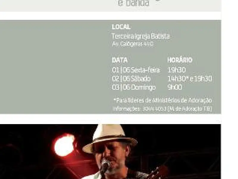 Começa hoje Congresso de Música com Carlinhos Veiga