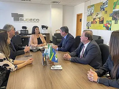 Governador discute com a Sudeco investimentos em cadeias produtivas do Estado