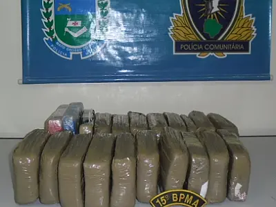 PMA apreende 21kg de cocaína nesta madrugada na BR-262
